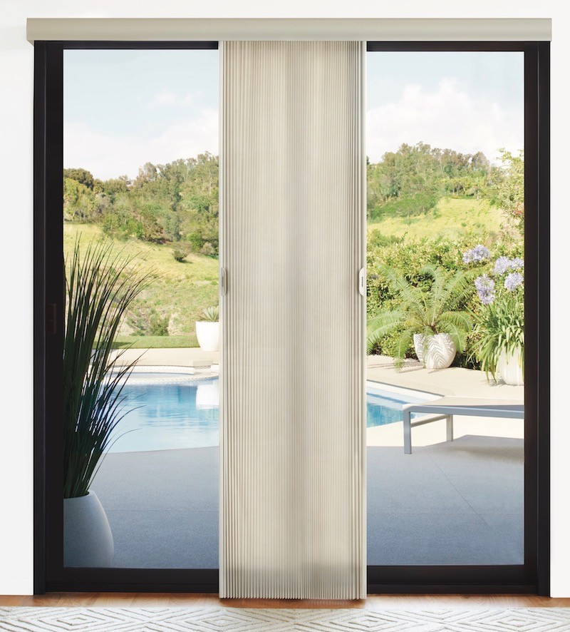 Patio door shop window treatments